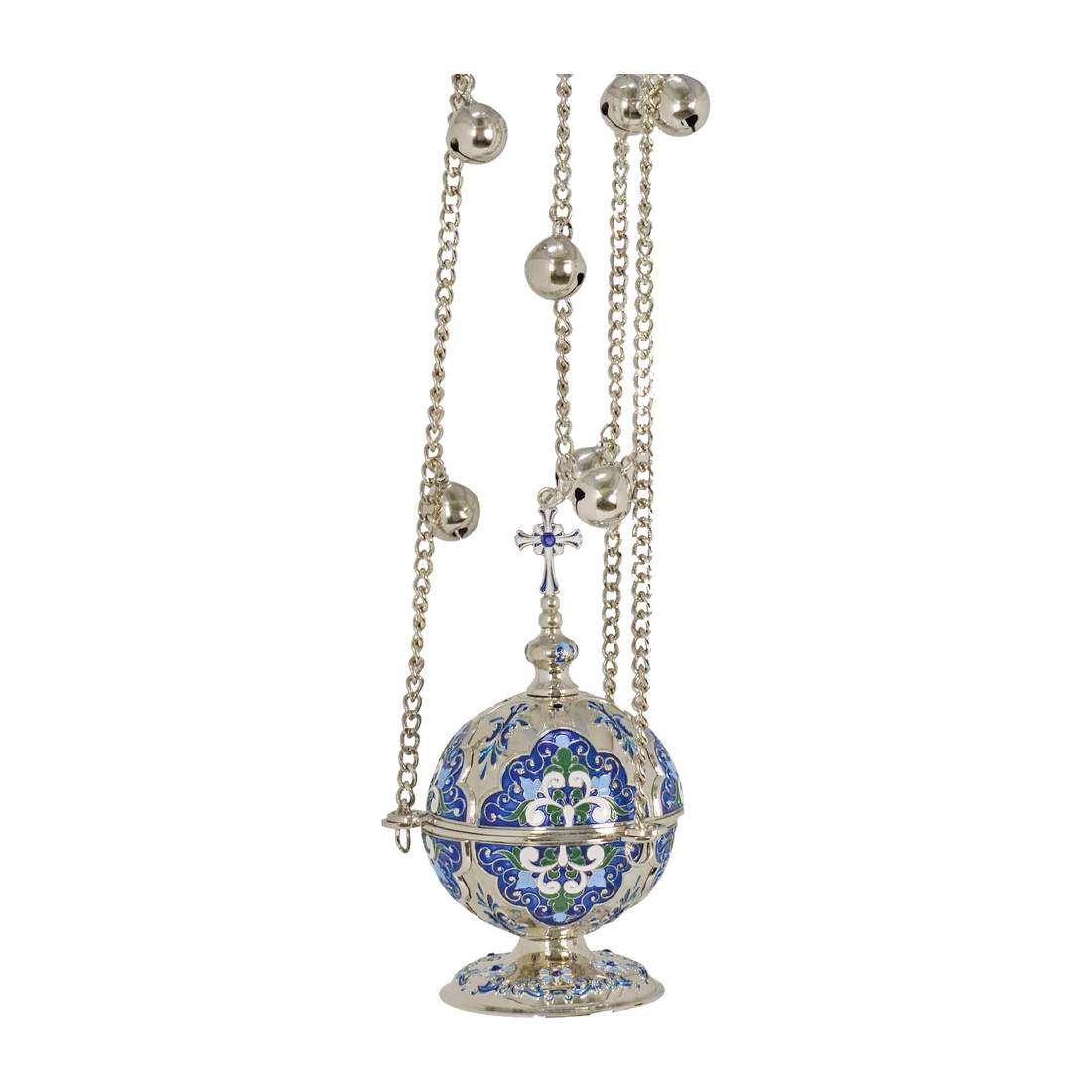 Censer Small Blue Silver Plated | 1148