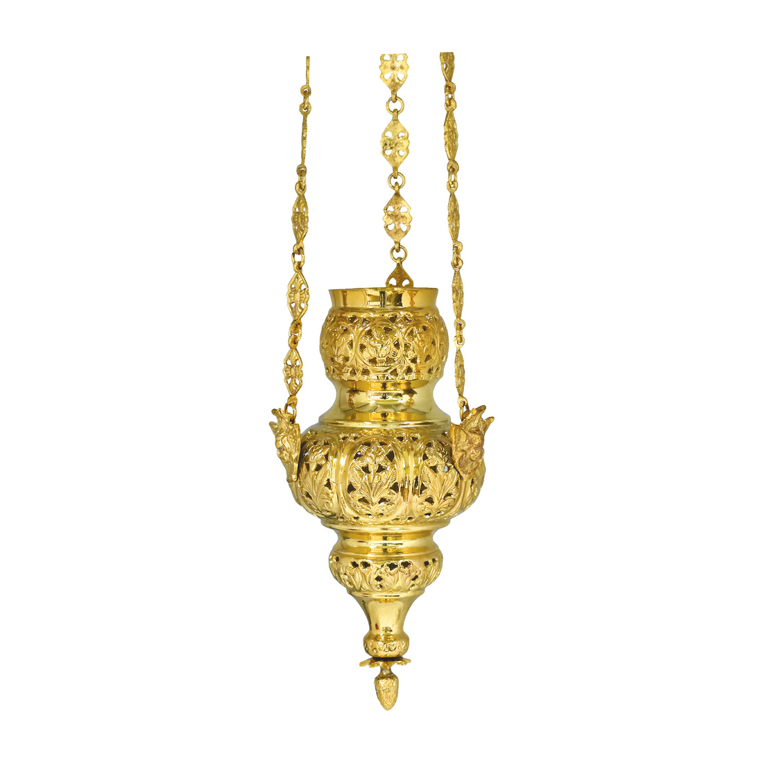 Corfu Candle No 1 Perforated Gold | 12101