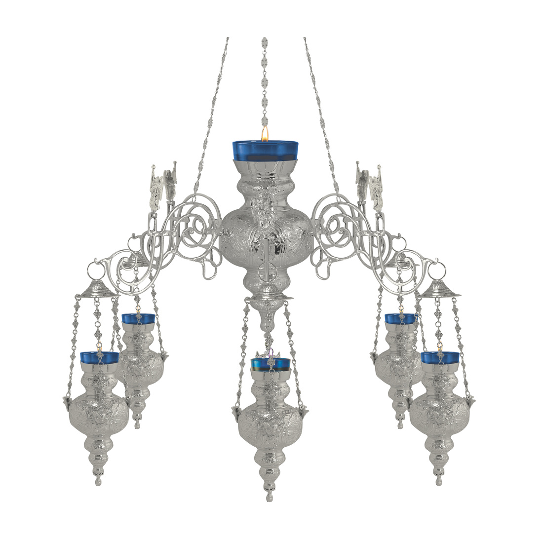 Multi Vigil Lamps Silver | 1285