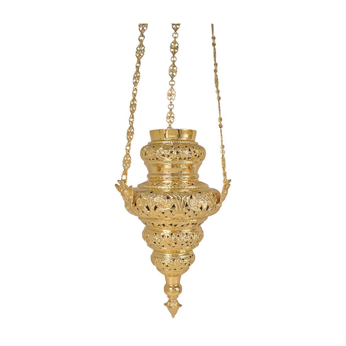 Corfu Candle No 3 New Perforated Gold | 1291