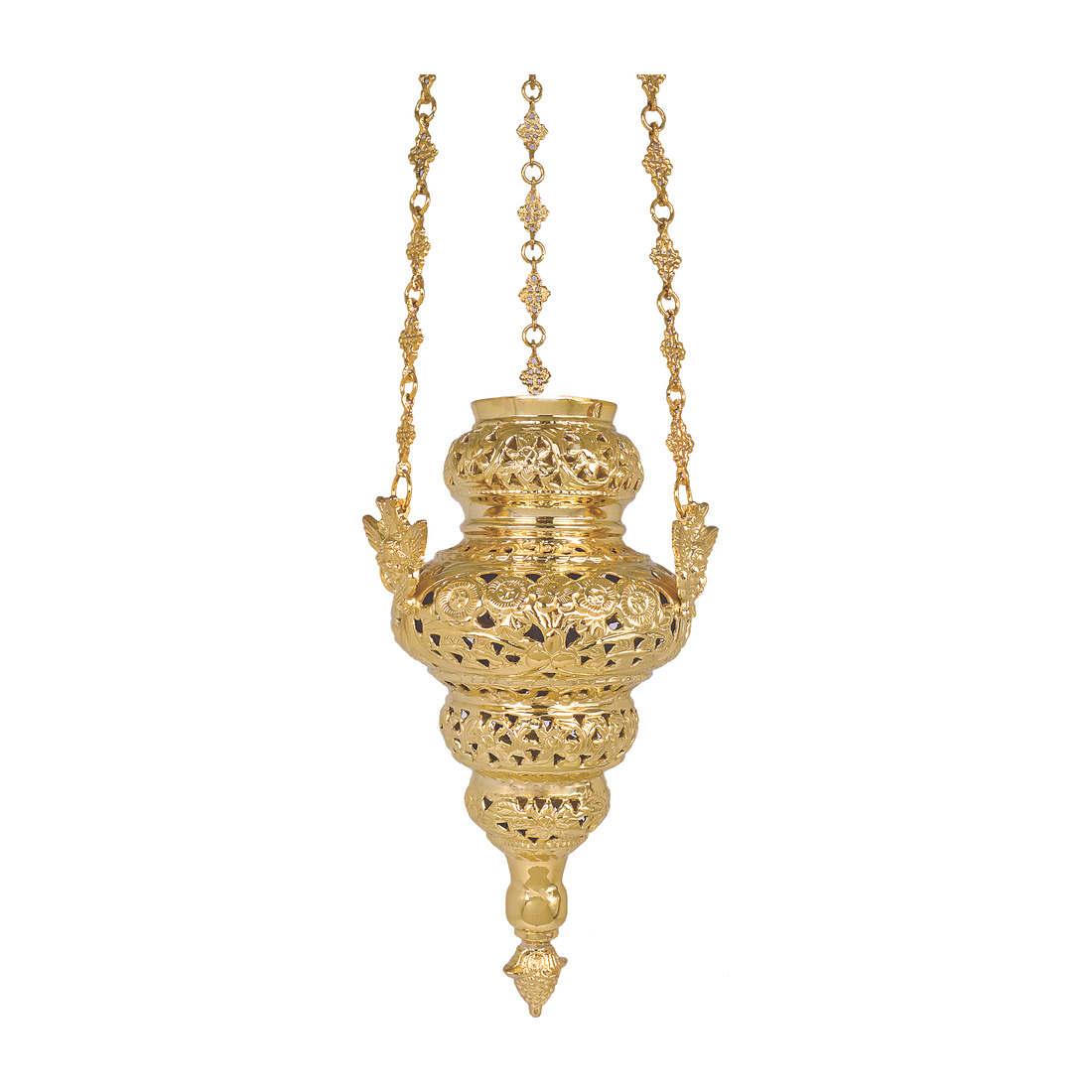 Corfu Candle No 2 New Perforated Gold | 1292