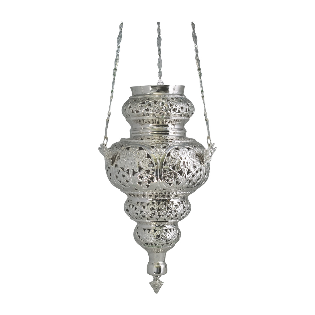 Corfu Candle Gigas New Perforated Silver | 1295C