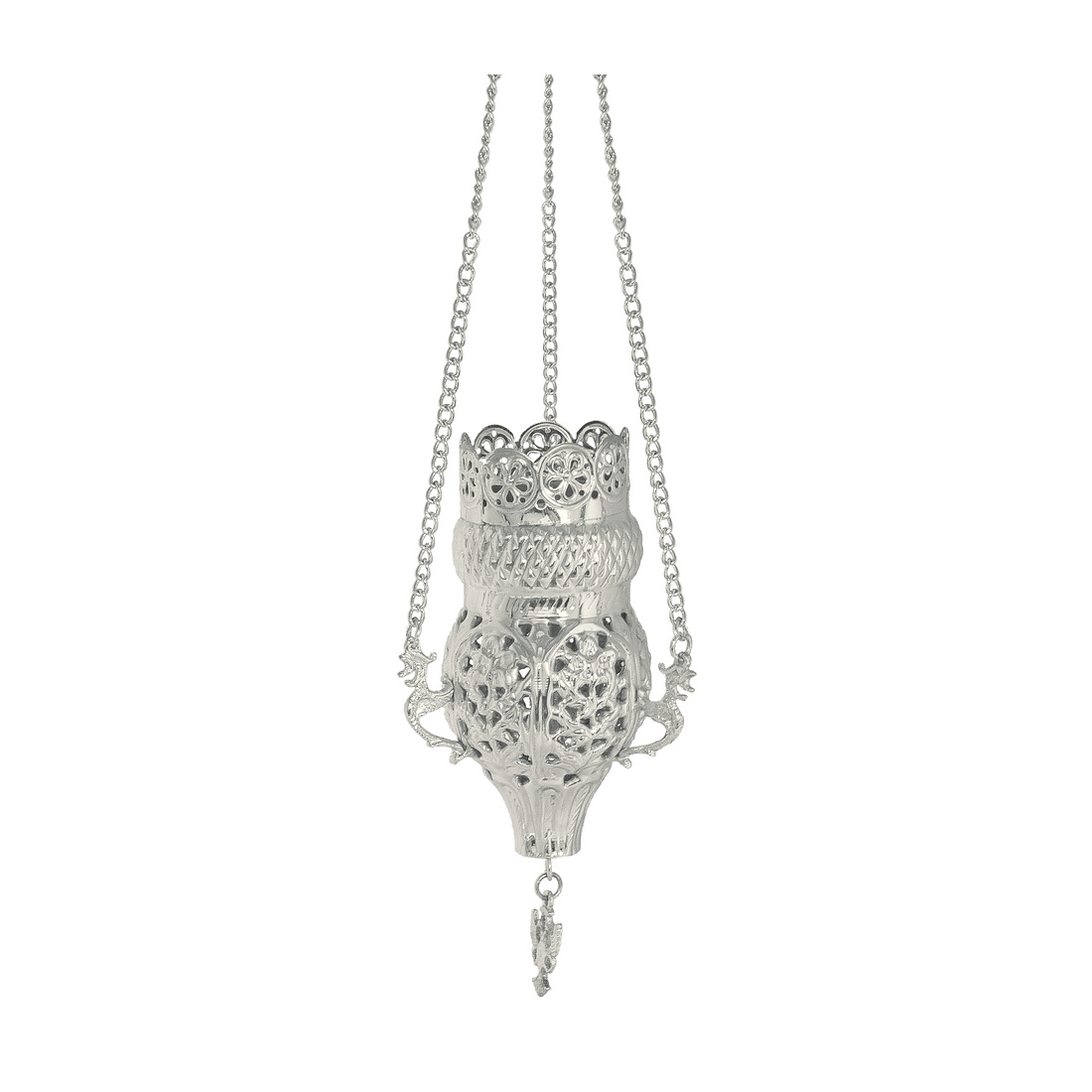 Bizantine Candle Silver Plated Perforated | 1297S