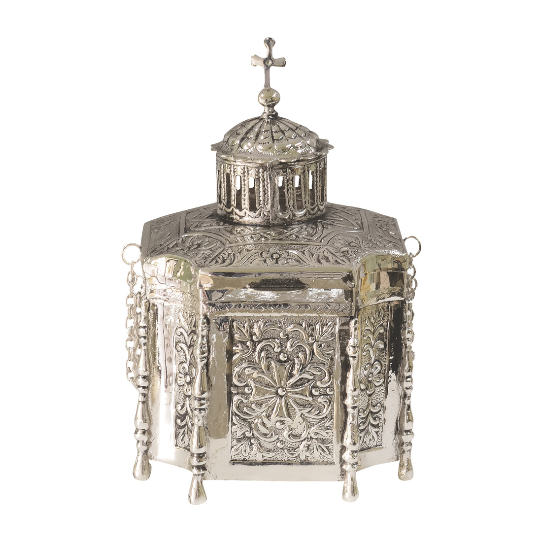 Handmade Reliquaries Silver-Plated Patina | 2739