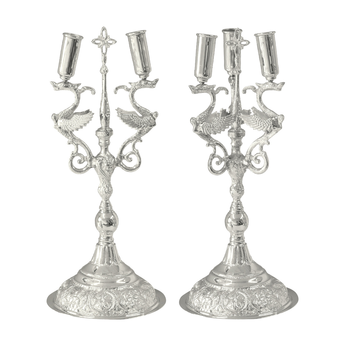 Orthodox Episcopal Dikirion and Trikirion Silver color | 3602