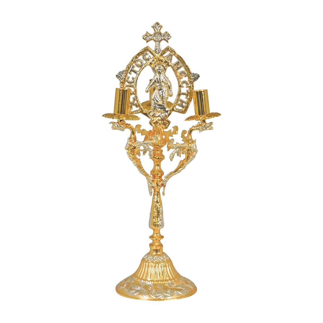 Orthodox Episcopal Dikirion Gold Color | 3608
