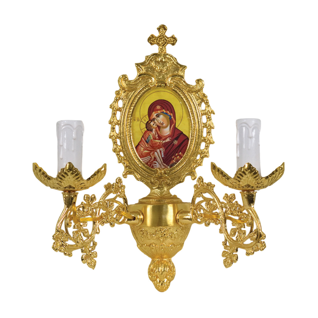 Double-Light Wall Sconce with Frame | 3717